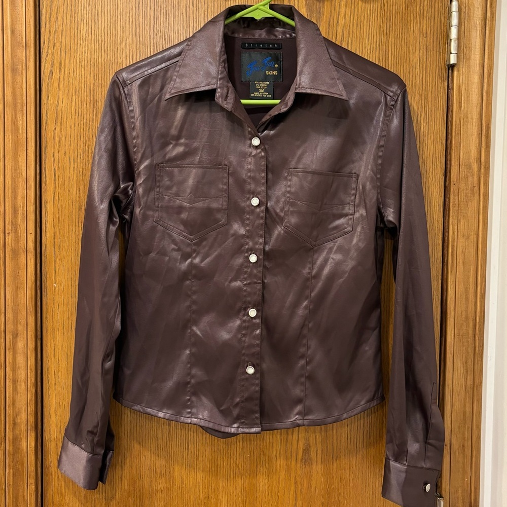 Vintage Jou Jou Skins button down top, size small